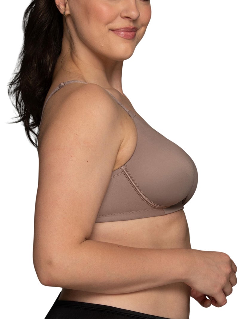 Vanity Fair womens Full Figure Beauty Back Smoothing Bra, Wirefree - Walnut, 40DD US - Image 2